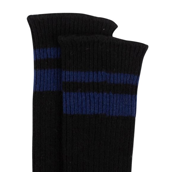 NEW UNRAVEL PROJECT Black/Blue Ribbed Mid Length Socks $180 - Picture 3 of 4